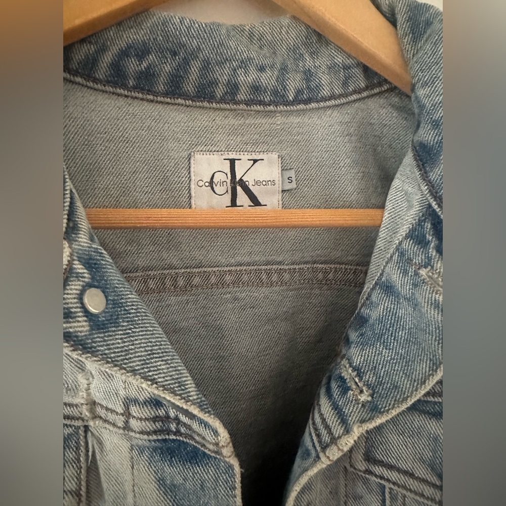 Vintage 90s Calvin Klein Jean Jacket - Small - Picture 3 of 6